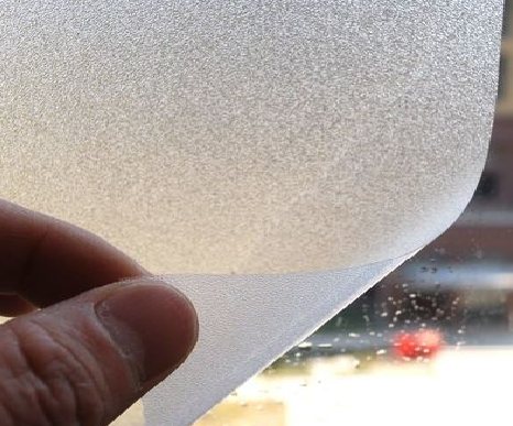 新沂玻璃门外面粘广告用什么材料好？